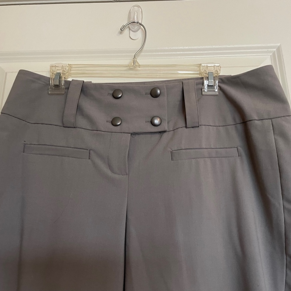 Sharagano Grey Wideband Pants Size 12 - Picture 3 of 4